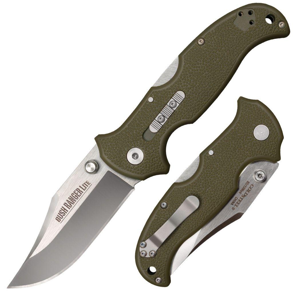 Cold Steel Bush Ranger Lite Rocker Lock Knife OD Green GFN (3.5 Satin)