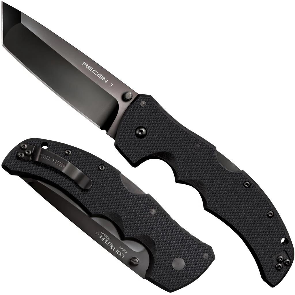 Cold Steel Recon 1 Tanto Lockback Knife G-10 (4 Black)
