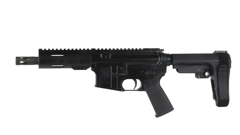 BC-15 5.56 NATO Pistol, 6" Parkerized Heavy Barrel, 1:7 Twist, Pistol Length Gas System, 5.3" M-LOK Rail, Brace