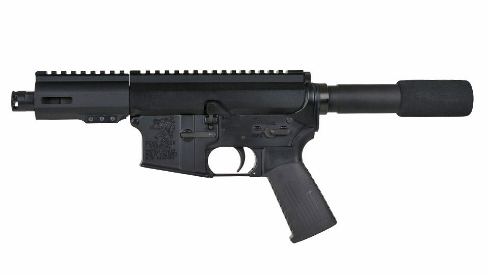 BC-15 7.62X39 Side Charging Complete Pistol, 4.5" Parkerized Heavy Barrel, 1:10 Twist, Micropistol Length Gas System, 3.8" M-LOK Rail, Micro Flash Hider