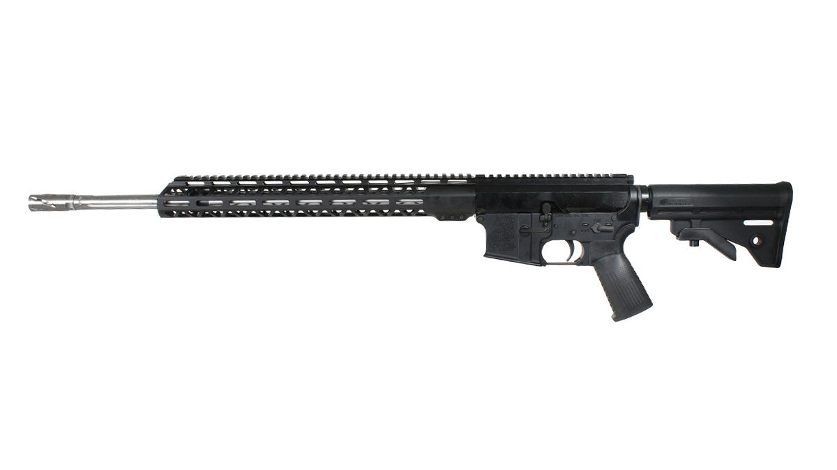 BC-15 .223 Wylde Right Side Charging Rifle, 20" 416R SS Straight Fluted Heavy Barrel, 1:8 Twist, Rifle Length Gas System, 15" MLOK Split Rail