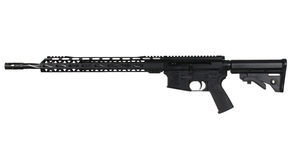 BC-15 .223 Wylde Left Side Charging Complete Rifle, 18" Black Nitride Stainless Heavy Barrel, 1:8 Twist, Mid Length Length Gas System, 15" M-LOK Rail