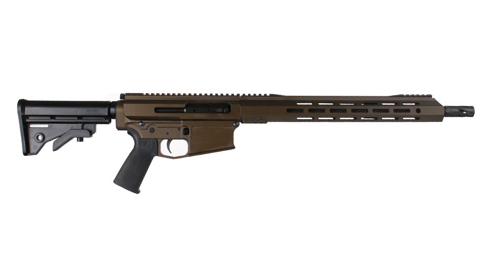 BC-10 .308 Right Side Charging Rifle, 16" Parkerized Heavy Barrel, 1:10 Twist, Mid-Length Gas System, 15" MLOK