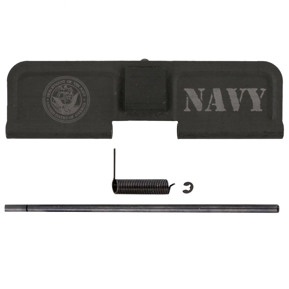 AR-15 Ejection Port Cover Assembly Engraved - NAVY