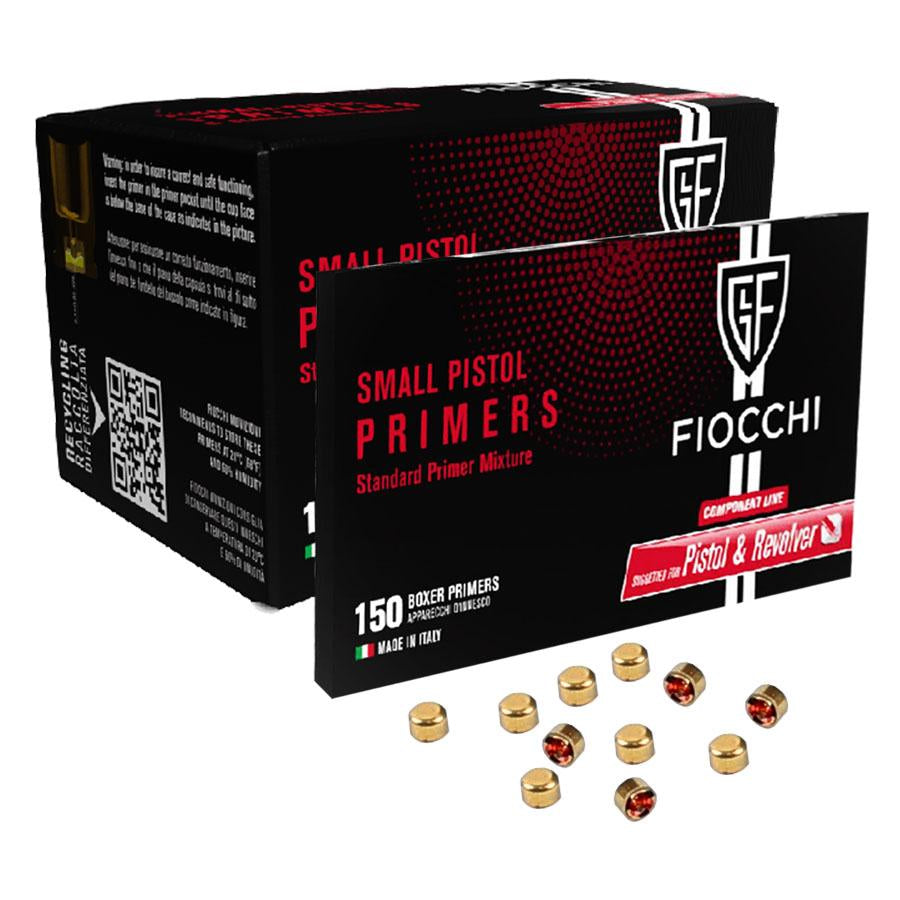 Fiocchi Small Pistol Primers 1,500 per Box