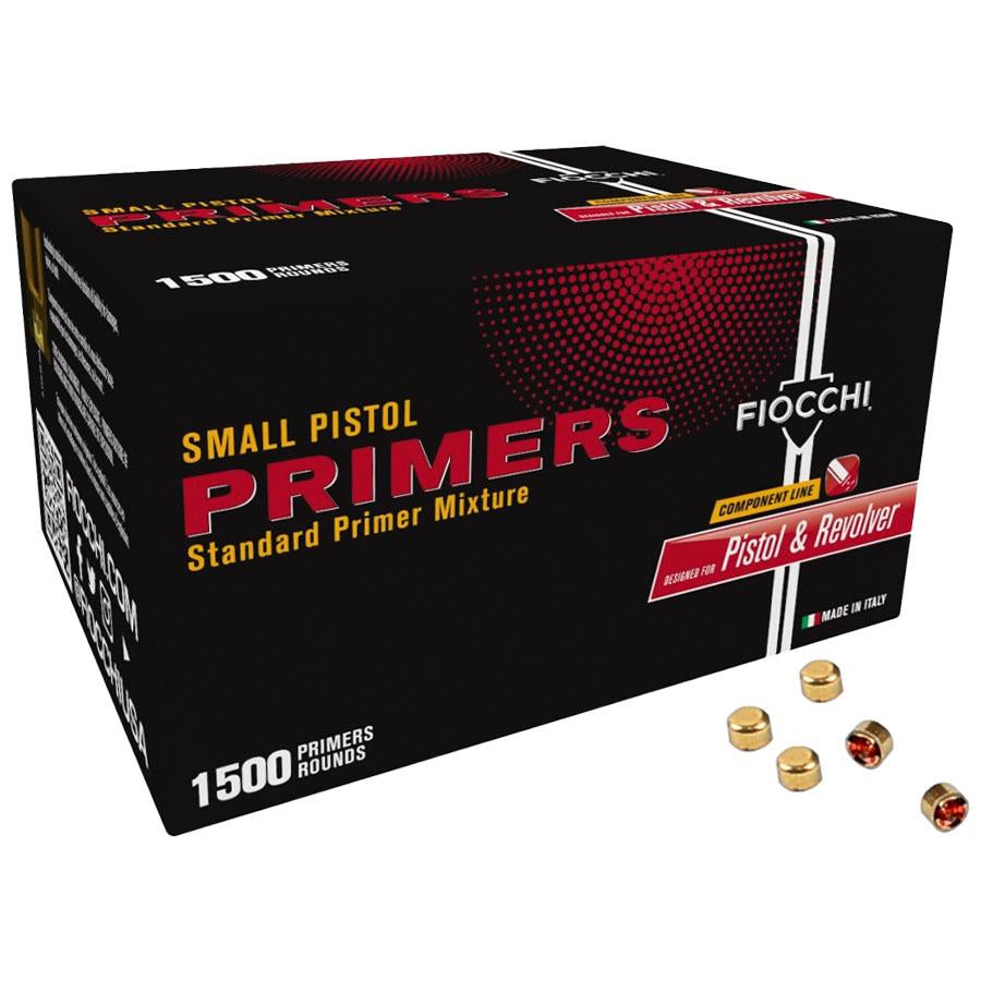 Fiocchi Small Pistol Primers 1,500 per Box