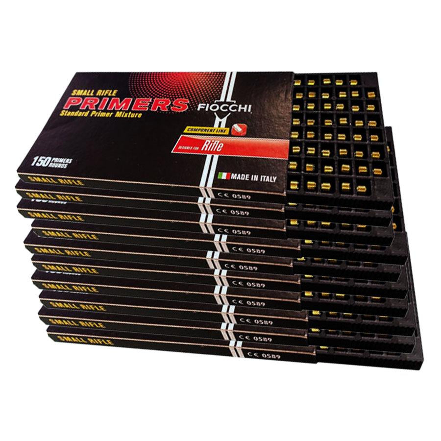 Fiocchi Small Rifle Primers 1,500 per Box