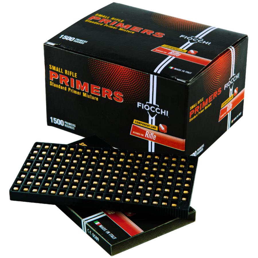 Fiocchi Small Rifle Primers 1,500 per Box