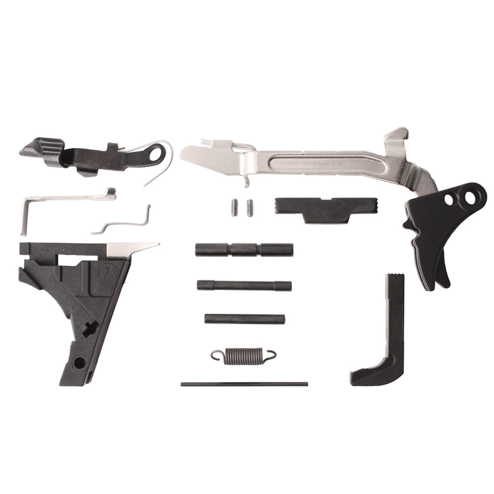 Aftermarket G19 Compact Frame OEM Lower Parts Kit with Aluminum Trigger for Glock® Style Pistol Frame