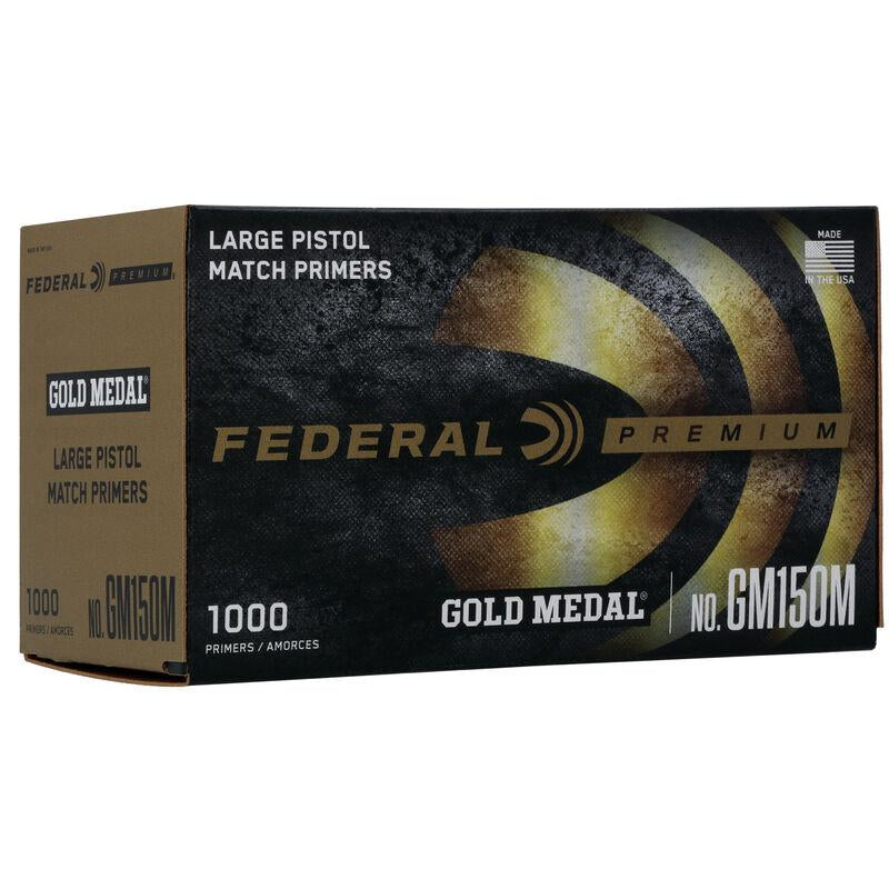 FEDERAL PREMIUM GOLD MEDAL MATCH CENTERFIRE GM LARGE PISTOL PRIMER 1000CT