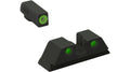 ML41766 HYPER-BRIGHT FOR S&W M&P PISTOLS FRONT GREEN RING/ REAR GREEN