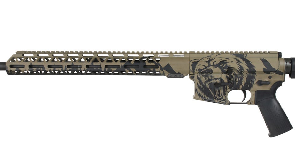 BC-15 .350 Legend "Grizzly Ridge" Cerakote Right Side Charging Complete Rifle, 18" Parkerized Heavy Barrel, 1:16 Twist, Carbine Length Gas System, 15" M-LOK Rail