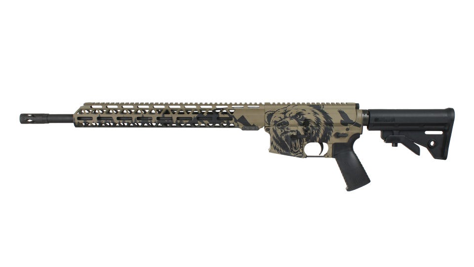 BC-15 .350 Legend "Grizzly Ridge" Cerakote Right Side Charging Complete Rifle, 18" Parkerized Heavy Barrel, 1:16 Twist, Carbine Length Gas System, 15" M-LOK Rail