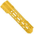 AR10 / LR .308 10" Custom Hybrid Top Cut MLOK Handguard D-Front - Gold
