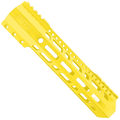 AR10 / LR .308 10" Custom Hybrid Top Cut MLOK Handguard D-Front - Lemon Zest