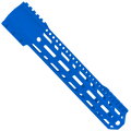 AR10 / LR .308 12" Custom Hybrid Top Cut MLOK Handguard D-Front - Flame Blue