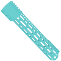 AR10 / LR .308 12" Custom Hybrid Top Cut MLOK Handguard D-Front - Robins Egg Blue