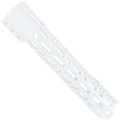 AR10 / LR .308 12" Custom Hybrid Top Cut MLOK Handguard D-Front - Storm Trooper White