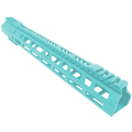 AR-10 / LR-308 DPMS Style Hybrid Top Cut Picatinny MLOK 15" D-Cut Handguard Rail System - Robins Egg Blue