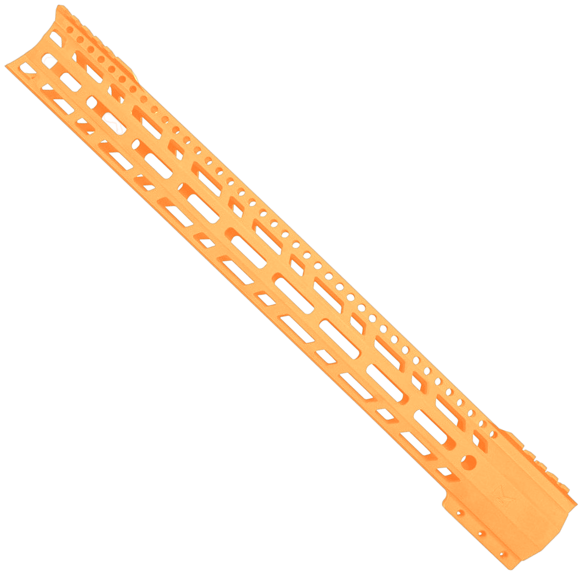 AR-10 / LR-308 DPMS Style Low Hybrid Cut MLOK 18" C-Cut Handguard Rail System - Tequila Sunrise Orange