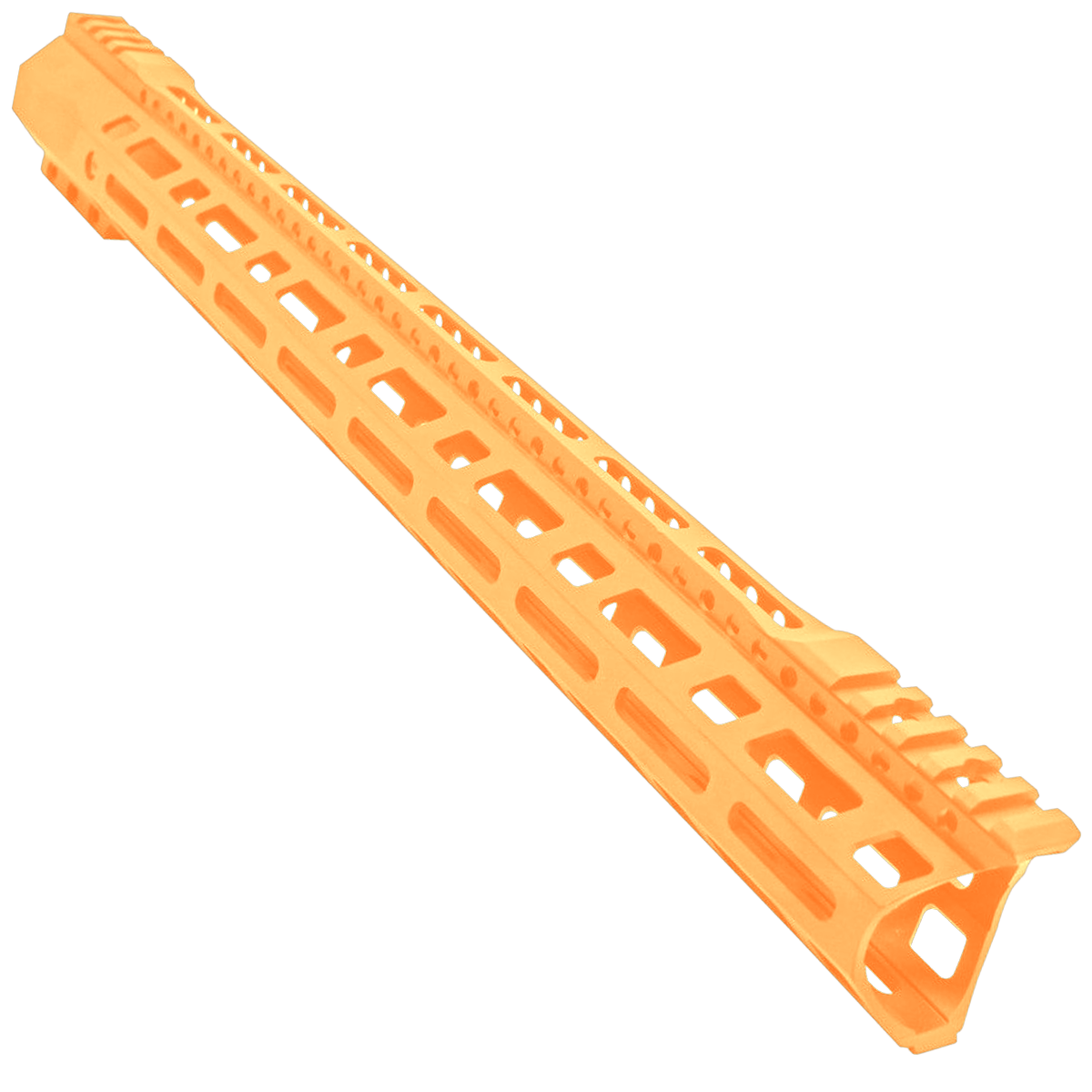 AR-10 / LR-308 DPMS Style Low Hybrid Cut MLOK 18" C-Cut Handguard Rail System - Tequila Sunrise Orange