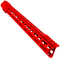 AR-10 / LR-308 DPMS Style Low Hybrid Cut MLOK 18" C-Cut Handguard Rail System - Red