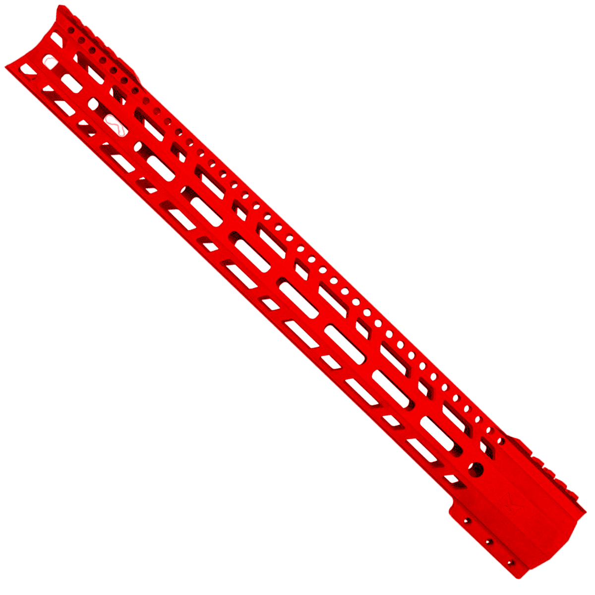 AR-10 / LR-308 DPMS Style Low Hybrid Cut MLOK 18" C-Cut Handguard Rail System - Red