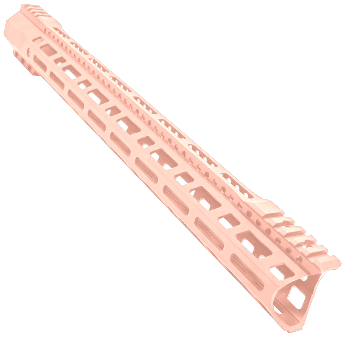 AR-10 / LR-308 DPMS Style Low Hybrid Cut MLOK 18" C-Cut Handguard Rail System - Rose Gold
