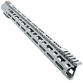 AR-10 / LR-308 DPMS Style Low Hybrid Cut MLOK 18" C-Cut Handguard Rail System - Tungsten Gray