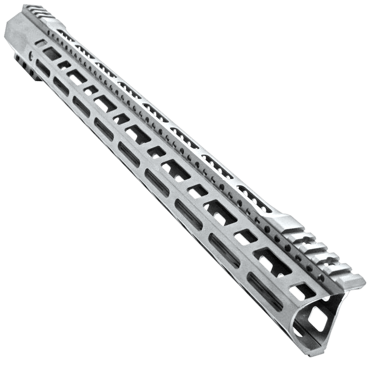 AR-10 / LR-308 DPMS Style Low Hybrid Cut MLOK 18" C-Cut Handguard Rail System - Tungsten Gray