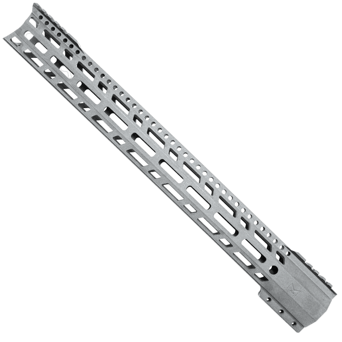 AR-10 / LR-308 DPMS Style Low Hybrid Cut MLOK 18" C-Cut Handguard Rail System - Tungsten Gray