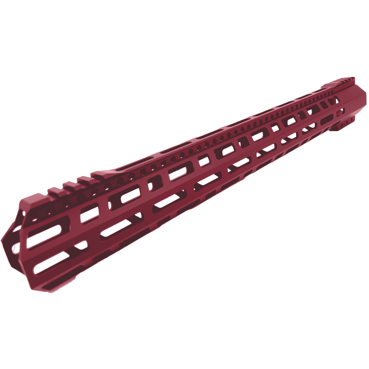 AR-10 / LR-308 DPMS Style Low Hybrid Cut MLOK 18" D-Cut Handguard Rail System - Cranberry Frost