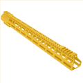 AR-10 / LR-308 DPMS Style Low Hybrid Cut MLOK 18" D-Cut Handguard Rail System - Gold