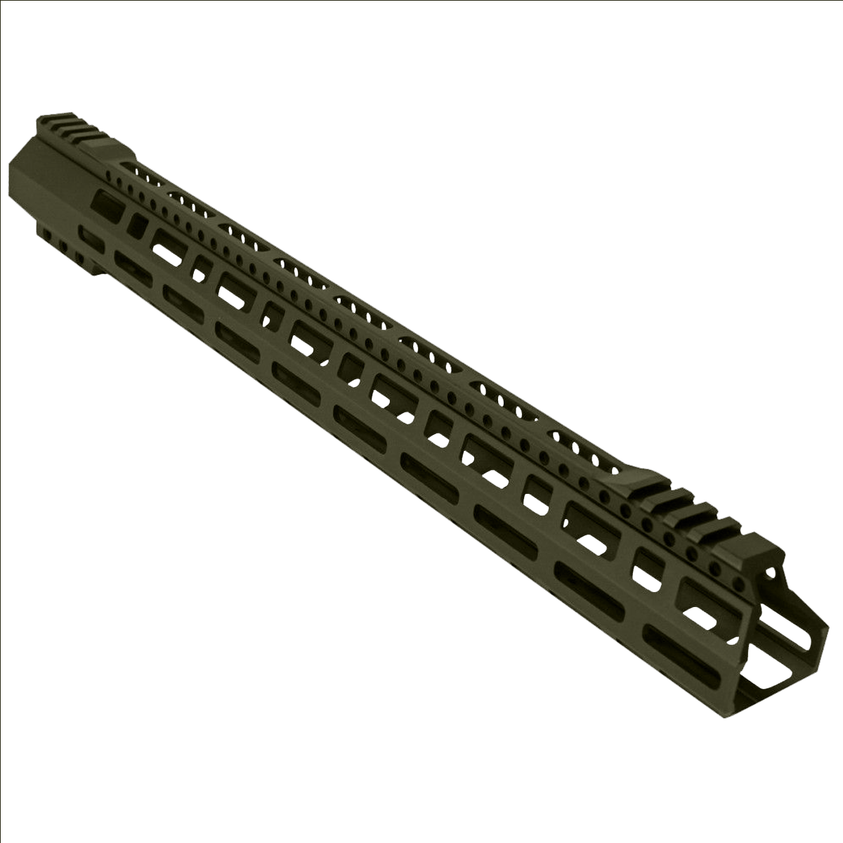 AR-10 / LR-308 DPMS Style Low Hybrid Cut MLOK 18" D-Cut Handguard Rail System - Magpul ODG