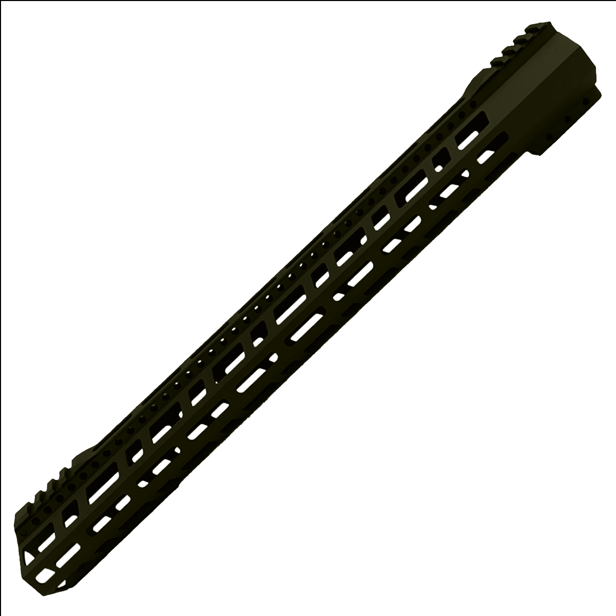 AR-10 / LR-308 DPMS Style Low Hybrid Cut MLOK 18" D-Cut Handguard Rail System - Magpul ODG