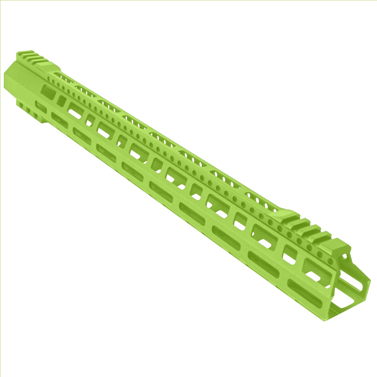 AR-10 / LR-308 DPMS Style Low Hybrid Cut MLOK 18" D-Cut Handguard Rail System - Zombie Green