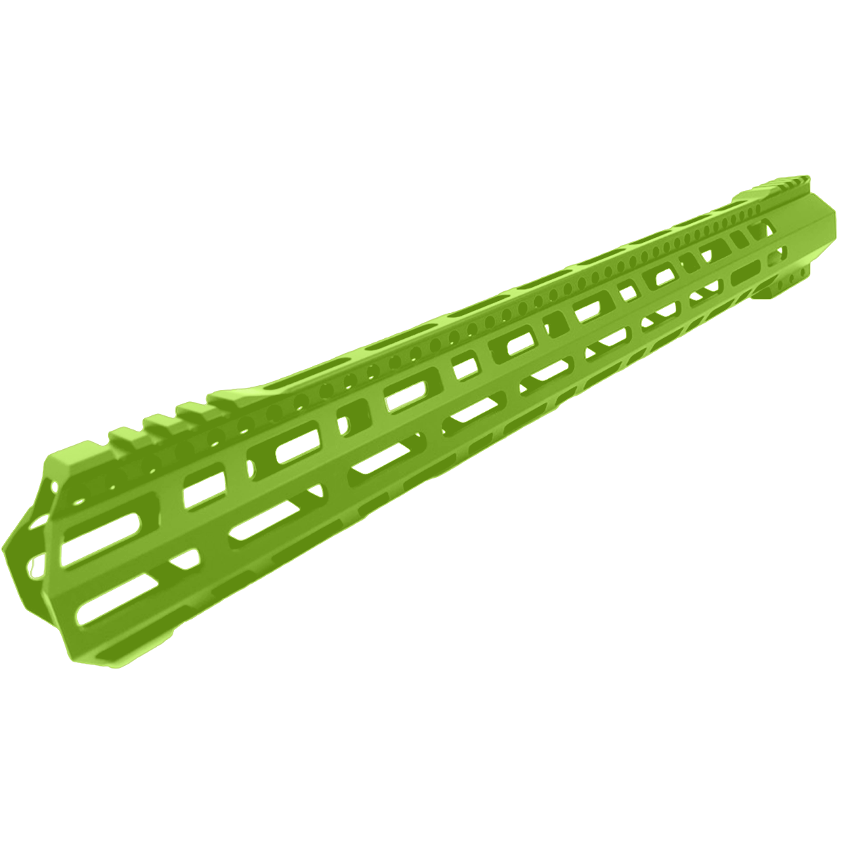 AR-10 / LR-308 DPMS Style Low Hybrid Cut MLOK 18" D-Cut Handguard Rail System - Zombie Green