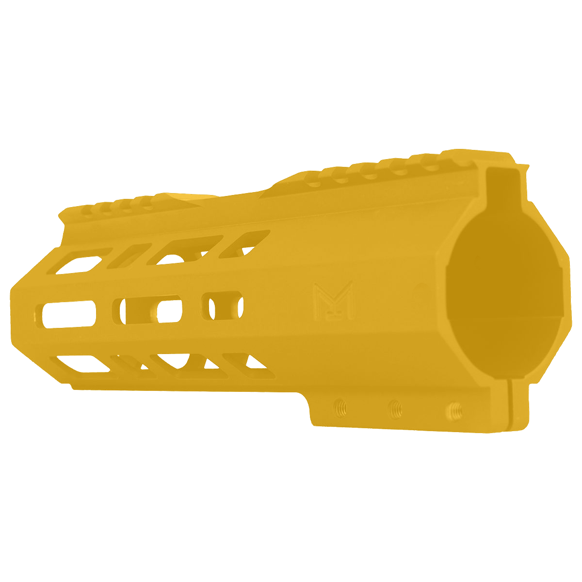 AR10 / LR .308 7" Custom Hybrid Top Cut MLOK Handguard D-Gold