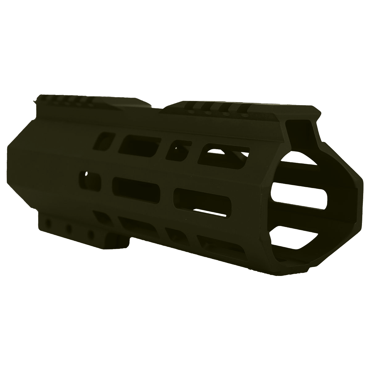 AR10 / LR .308 7" Custom Hybrid Top Cut MLOK Handguard D- Front - Magpul ODG