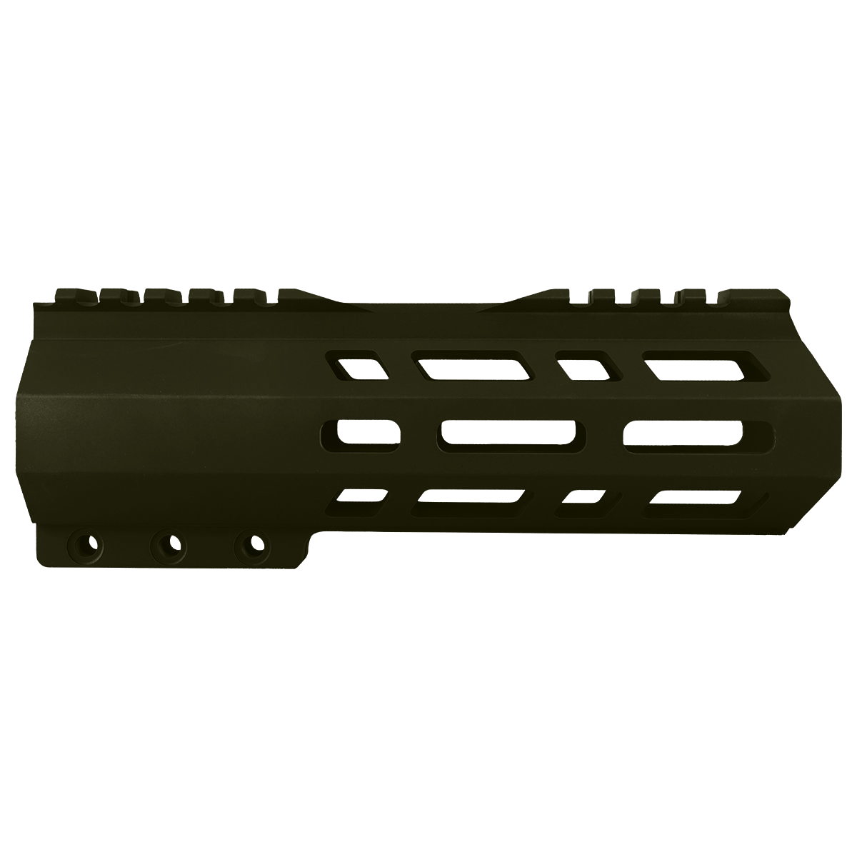 AR10 / LR .308 7" Custom Hybrid Top Cut MLOK Handguard D- Front - Magpul ODG