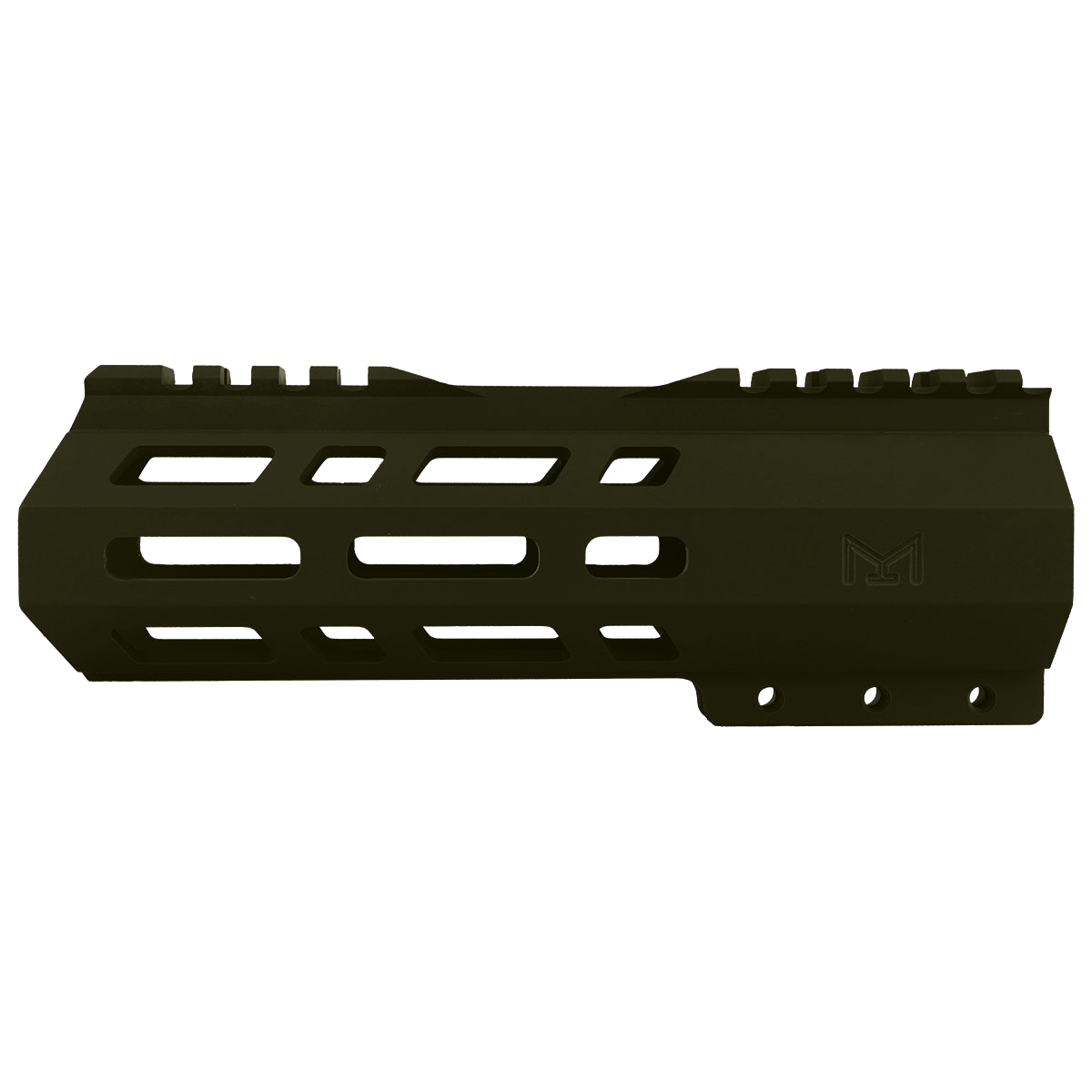 AR10 / LR .308 7" Custom Hybrid Top Cut MLOK Handguard D- Front - Magpul ODG