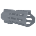 AR10 / LR .308 7" Custom Hybrid Top Cut MLOK Handguard D- Front -Sniper Grey