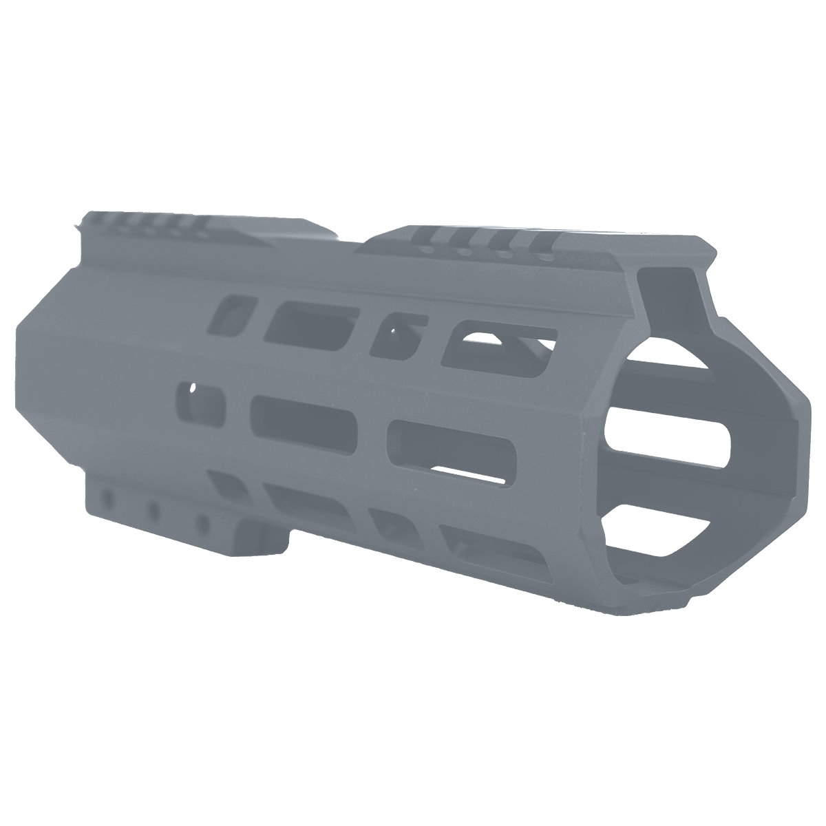 AR10 / LR .308 7" Custom Hybrid Top Cut MLOK Handguard D- Front -Sniper Grey