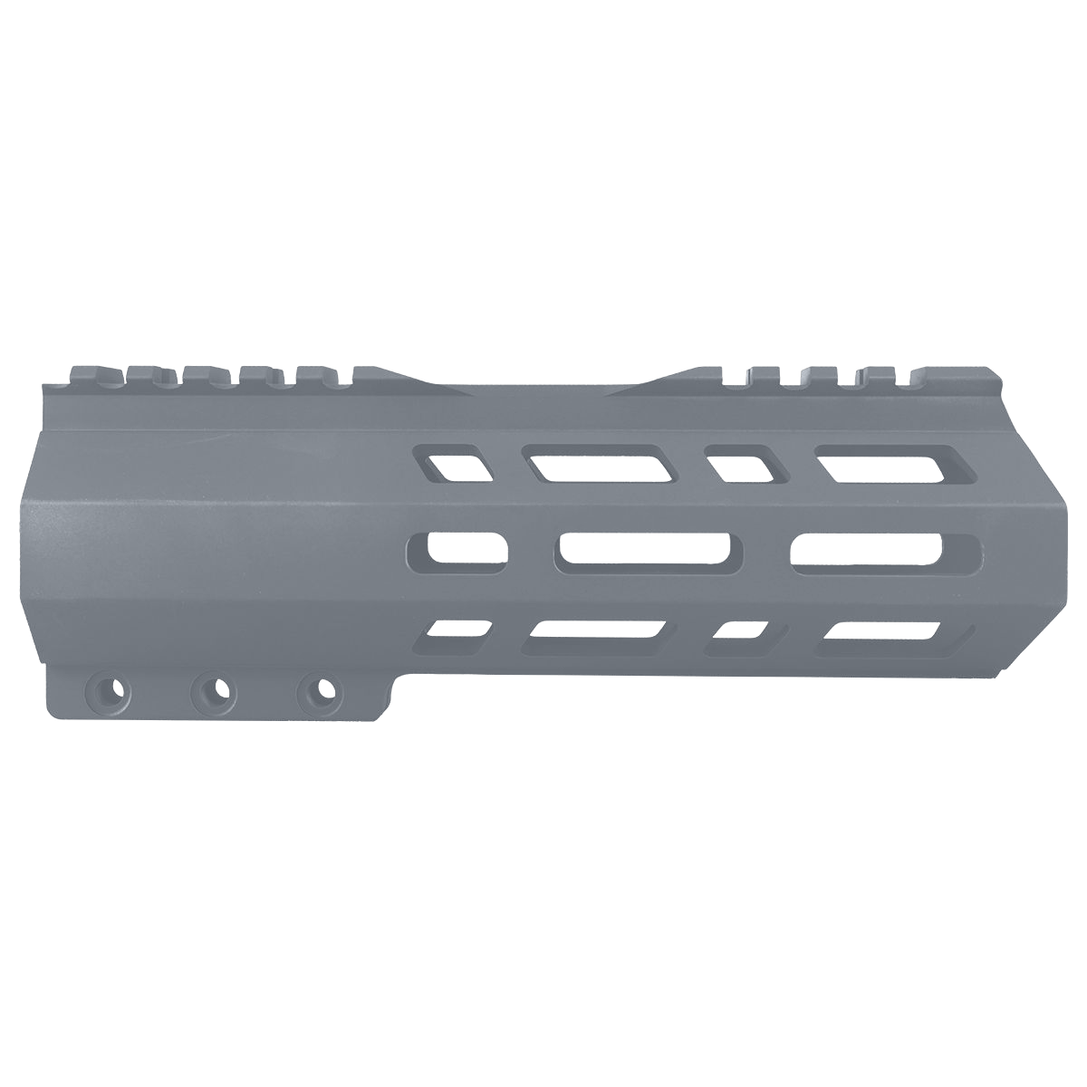 AR10 / LR .308 7" Custom Hybrid Top Cut MLOK Handguard D- Front -Sniper Grey