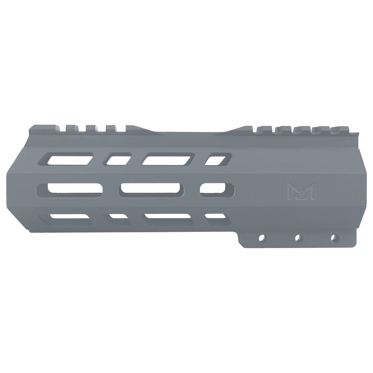 AR10 / LR .308 7" Custom Hybrid Top Cut MLOK Handguard D- Front -Sniper Grey