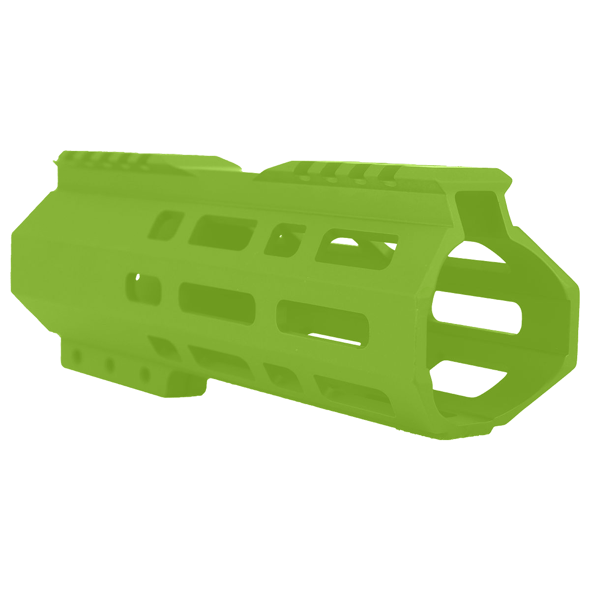 AR10 / LR .308 7" Custom Hybrid Top Cut MLOK Handguard D-Zombie Green
