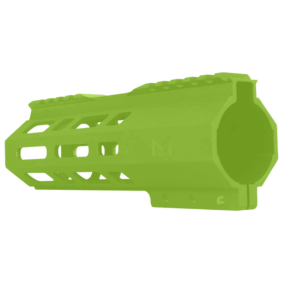 AR10 / LR .308 7" Custom Hybrid Top Cut MLOK Handguard D-Zombie Green