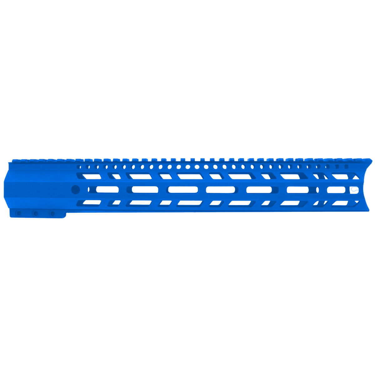 AR-10 / LR-308 DPMS Style Full Top Rail Picatinny MLOK 15" C-Cut Handguard Rail System - Flame Blue