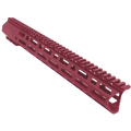 AR-10 / LR-308 DPMS Style Full Top Rail Picatinny MLOK 15" C-Cut Handguard Rail System - Cranberry Frost