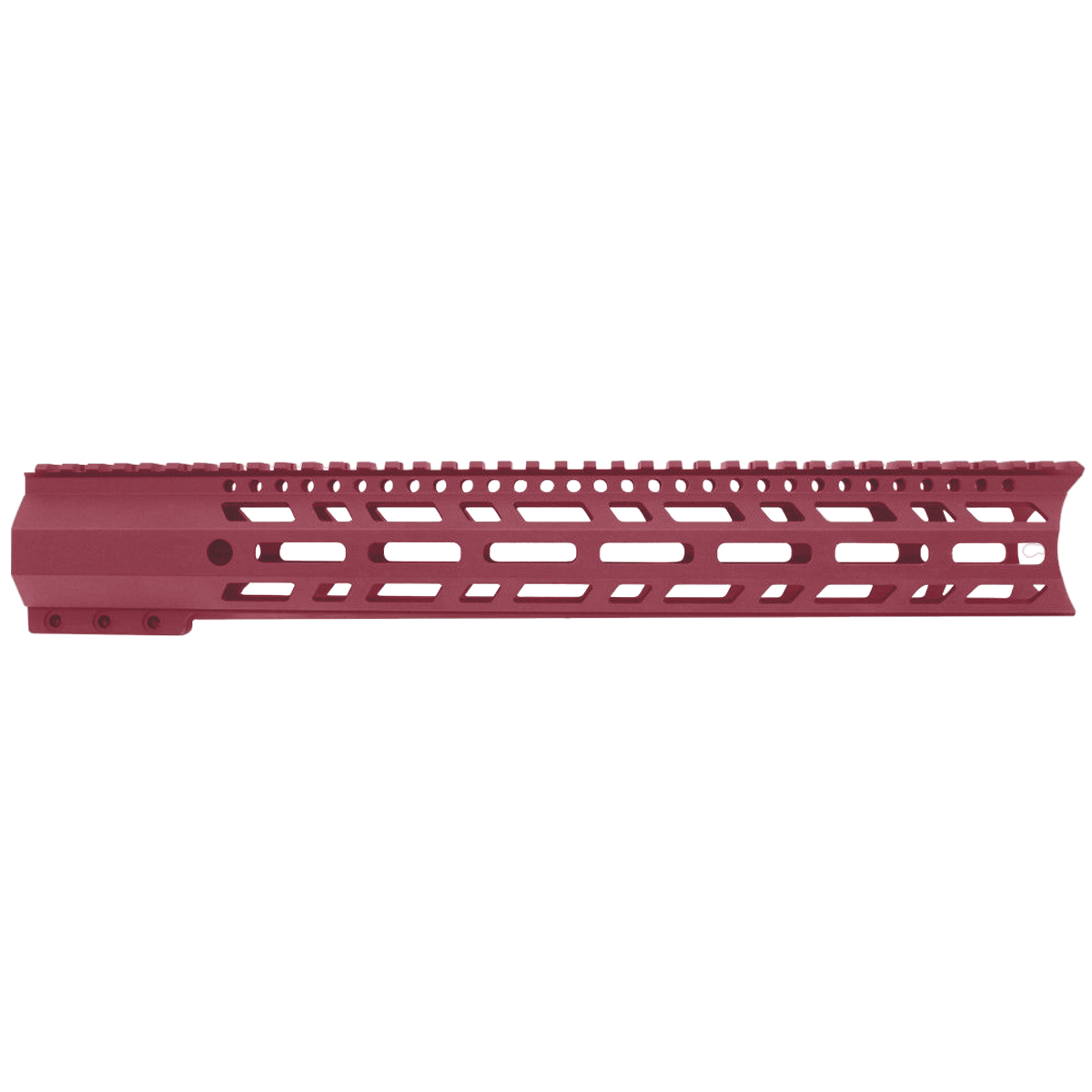 AR-10 / LR-308 DPMS Style Full Top Rail Picatinny MLOK 15" C-Cut Handguard Rail System - Cranberry Frost